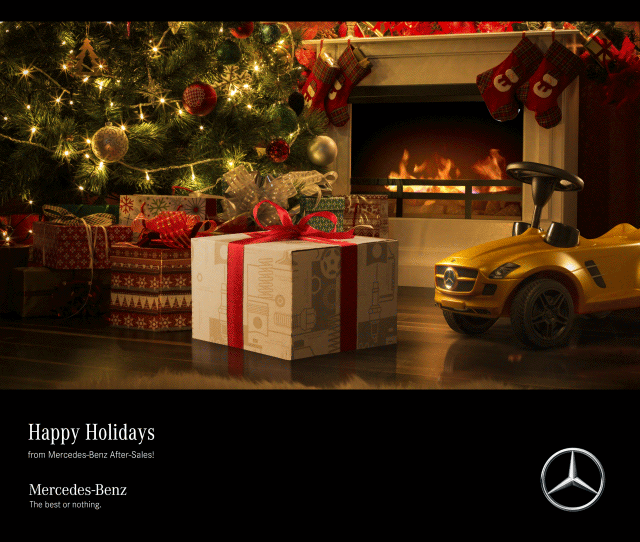 Cinemagraph Mercedes-Benz After-Sales Genuine Parts Xmas Gift Box
